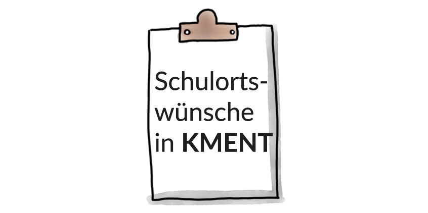 Ausbildung in der Fachrichtung KMENT_Klemmbrett mit Logo