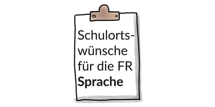 Ausbildung in der Fachrichtung SPRACHE_Klemmbrett mit Logo