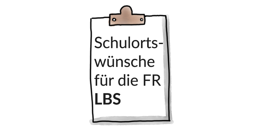 Ausbildung in der Fachrichtung LBS_Klemmbrett mit Logo
