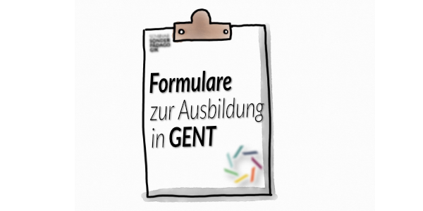 Ausbildung in der Fachrichtung GENT_Klemmbrett mit Logo