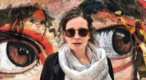 Sonja Haug künstlerisch streetartähnlich dargestellt